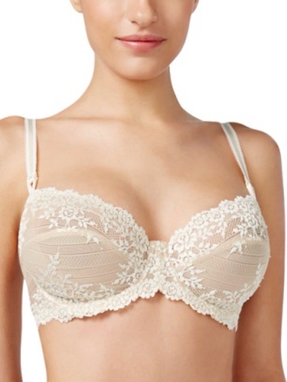WARCOAL Embrace Romantic Cream  Lace Underwire Bra/KISS and Make-up/ 34D